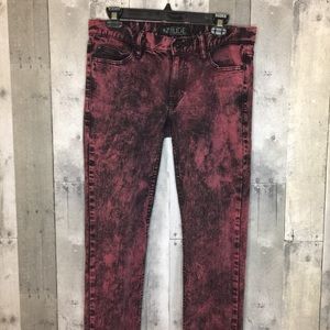 xxx Rude Acid Wash Skinny Jeans